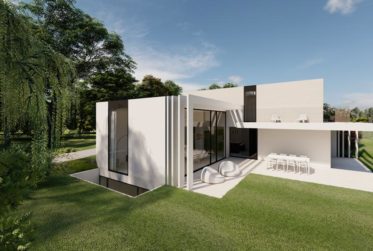 Maison contemporaine sur plan