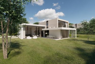 Maison contemporaine sur plan