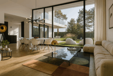 Maison contemporaine sur plan