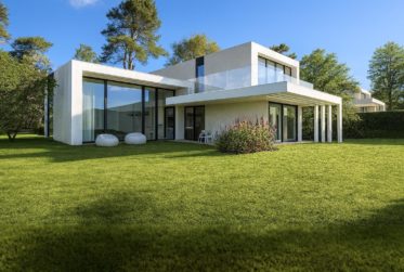 Maison contemporaine sur plan