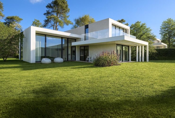 Maison contemporaine sur plan