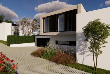 Maison contemporaine sur plan